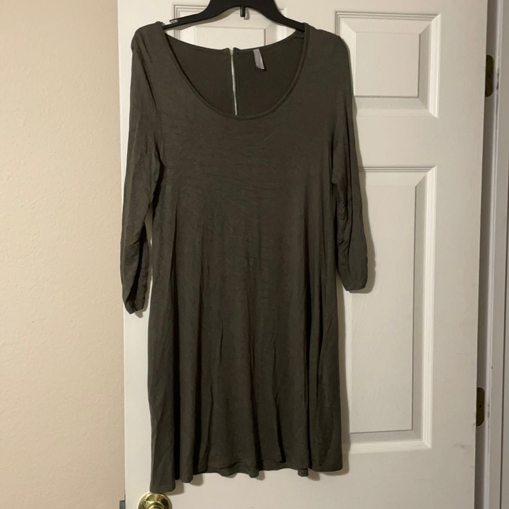 Olive green dress